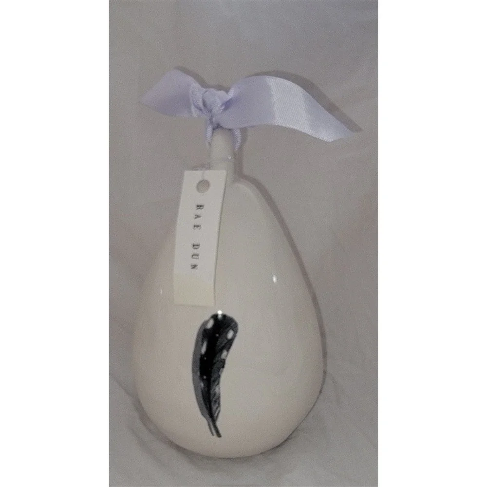 NWT Rae Dunn Feather Rest Egg Shape Birdhouse 120259